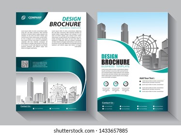 Brochure design, cover modern layout, annual report, poster, flyer in A4 with colorful triangles, geometric shapes for tech, science, market with light background