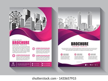 Brochure design, cover modern layout, annual report, poster, flyer in A4 with colorful triangles, geometric shapes for tech, science, market with light background