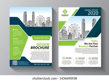 Brochure Design Template Vector Flyers Report Stock Vector (Royalty ...