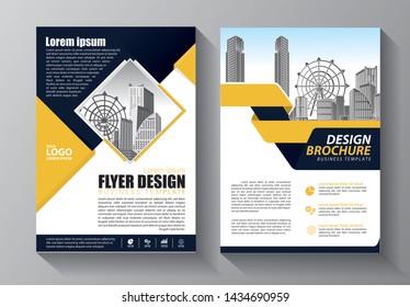 Brochure design, cover modern layout, annual report, poster, flyer in A4 with colorful triangles, geometric shapes for tech, science, market with light background