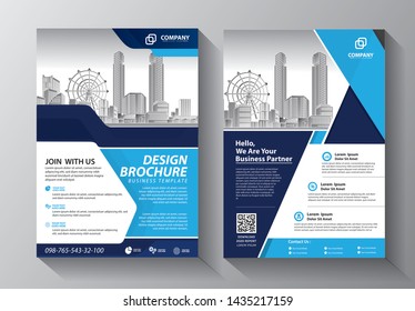 Brochure design, cover modern layout, annual report, poster, flyer in A4 with colorful triangles, geometric shapes for tech, science, market with light background