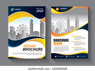 Brochure design, cover modern layout, annual report, poster, flyer in A4 with colorful triangles, geometric shapes for tech, science, market with light background