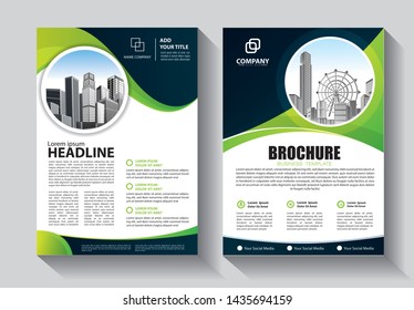 Brochure design, cover modern layout, annual report, poster, flyer in A4 with colorful triangles, geometric shapes for tech, science, market with light background