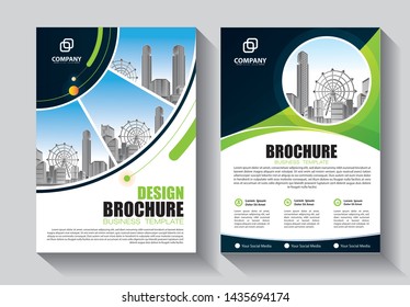 Brochure design, cover modern layout, annual report, poster, flyer in A4 with colorful triangles, geometric shapes for tech, science, market with light background