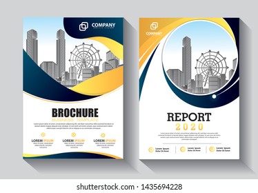 Brochure design, cover modern layout, annual report, poster, flyer in A4 with colorful triangles, geometric shapes for tech, science, market with light background