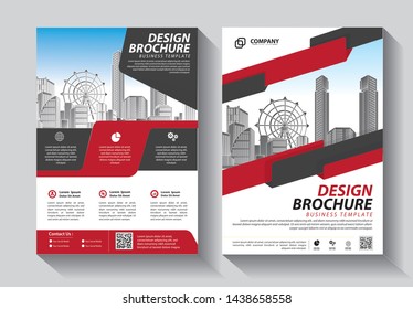 Brochure design, cover modern layout, annual report, poster, flyer in A4 with colorful triangles, geometric shapes for tech, science, market with light background