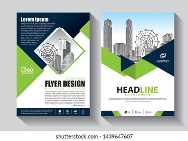 Brochure design, cover modern layout, annual report, poster, flyer in A4 with colorful triangles, geometric shapes for tech, science, market with light background