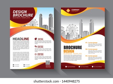 Brochure design, cover modern layout, annual report, poster, flyer in A4 with colorful triangles, geometric shapes for tech, science, market with light background