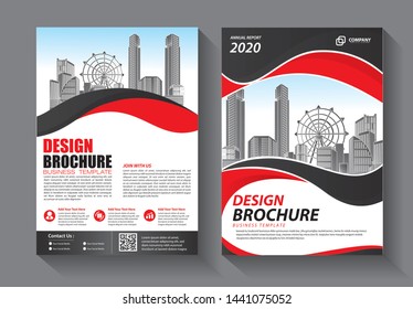 Brochure design, cover modern layout, annual report, poster, flyer in A4 with colorful triangles, geometric shapes for tech, science, market with light background