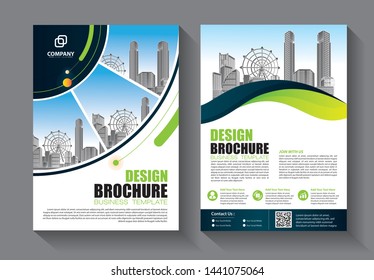 Brochure design, cover modern layout, annual report, poster, flyer in A4 with colorful triangles, geometric shapes for tech, science, market with light background