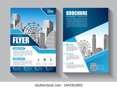 Brochure design, cover modern layout, annual report, poster, flyer in A4 with colorful triangles, geometric shapes for tech, science, market with light background