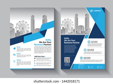 Brochure design, cover modern layout, annual report, poster, flyer in A4 with colorful triangles, geometric shapes for tech, science, market with light background