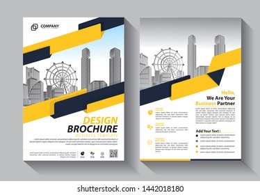 Brochure design, cover modern layout, annual report, poster, flyer in A4 with colorful triangles, geometric shapes for tech, science, market with light background