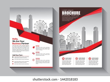 Brochure design, cover modern layout, annual report, poster, flyer in A4 with colorful triangles, geometric shapes for tech, science, market with light background