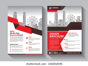 Brochure design, cover modern layout, annual report, poster, flyer in A4 with colorful triangles, geometric shapes for tech, science, market with light background