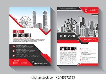 Brochure design, cover modern layout, annual report, poster, flyer in A4 with colorful triangles, geometric shapes for tech, science, market with light background