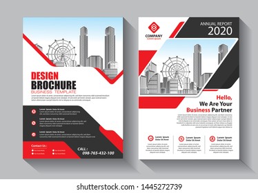 Brochure design, cover modern layout, annual report, poster, flyer in A4 with colorful triangles, geometric shapes for tech, science, market with light background