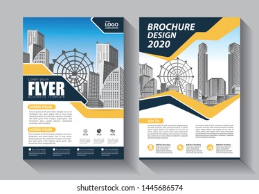 Brochure design, cover modern layout, annual report, poster, flyer in A4 with colorful triangles, geometric shapes for tech, science, market with light background