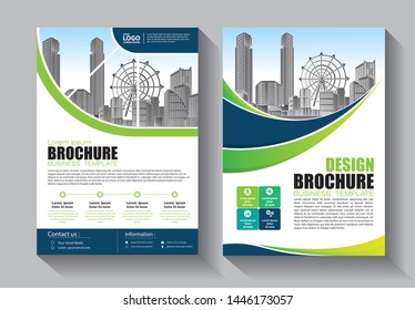 Brochure design, cover modern layout, annual report, poster, flyer in A4 with colorful triangles, geometric shapes for tech, science, market with light background