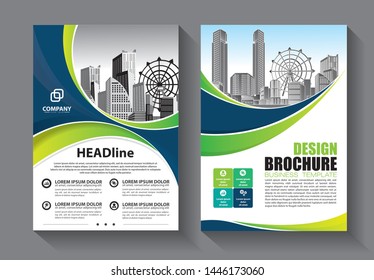 Brochure design, cover modern layout, annual report, poster, flyer in A4 with colorful triangles, geometric shapes for tech, science, market with light background