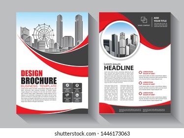 Brochure design, cover modern layout, annual report, poster, flyer in A4 with colorful triangles, geometric shapes for tech, science, market with light background