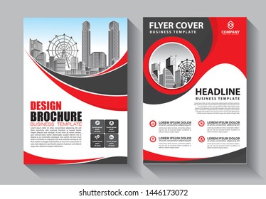 Brochure design, cover modern layout, annual report, poster, flyer in A4 with colorful triangles, geometric shapes for tech, science, market with light background