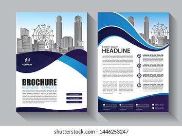 Brochure design, cover modern layout, annual report, poster, flyer in A4 with colorful triangles, geometric shapes for tech, science, market with light background