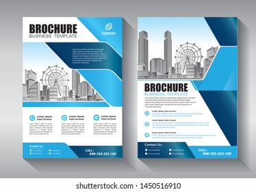 Brochure design, cover modern layout, annual report, poster, flyer in A4 with colorful triangles, geometric shapes for tech, science, market with light background