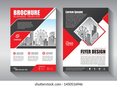 Brochure design, cover modern layout, annual report, poster, flyer in A4 with colorful triangles, geometric shapes for tech, science, market with light background