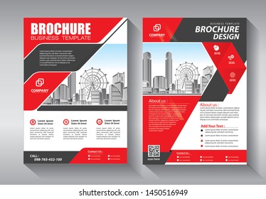Brochure design, cover modern layout, annual report, poster, flyer in A4 with colorful triangles, geometric shapes for tech, science, market with light background