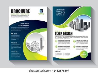 Brochure design, cover modern layout, annual report, poster, flyer in A4 with colorful triangles, geometric shapes for tech, science, market with light background