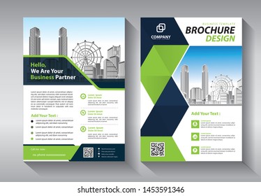 Brochure design, cover modern layout, annual report, poster, flyer in A4 with colorful triangles, geometric shapes for tech, science, market with light background
