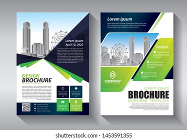 Brochure design, cover modern layout, annual report, poster, flyer in A4 with colorful triangles, geometric shapes for tech, science, market with light background