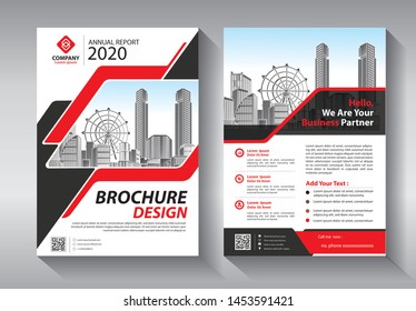 Brochure design, cover modern layout, annual report, poster, flyer in A4 with colorful triangles, geometric shapes for tech, science, market with light background