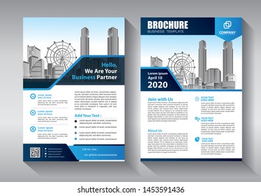 Brochure design, cover modern layout, annual report, poster, flyer in A4 with colorful triangles, geometric shapes for tech, science, market with light background