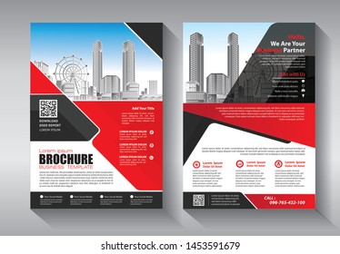 Brochure design, cover modern layout, annual report, poster, flyer in A4 with colorful triangles, geometric shapes for tech, science, market with light background