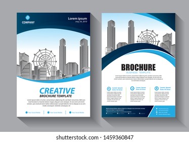 Brochure design, cover modern layout, annual report, poster, flyer in A4 with colorful triangles, geometric shapes for tech, science, market with light background