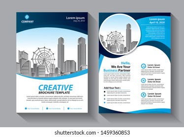 Brochure design, cover modern layout, annual report, poster, flyer in A4 with colorful triangles, geometric shapes for tech, science, market with light background