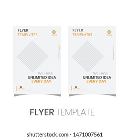 Brochure design, cover modern layout, annual report, poster, flyer in A4 with simple color, geometric shapes for tech, science, market with clear background
