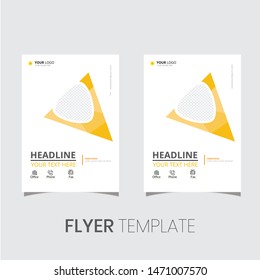 Brochure design, cover modern layout, annual report, poster, flyer in A4 with simple color, geometric shapes for tech, science, market with clear background