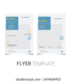 Brochure design, cover modern layout, annual report, poster, flyer in A4 with simple color, geometric shapes for tech, science, market with clear background