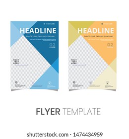 Brochure design, cover modern layout, annual report, poster, flyer in A4 with simple color, geometric shapes for tech, science, market with clear background
