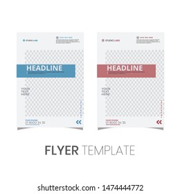 Brochure design, cover modern layout, annual report, poster, flyer in A4 with simple color, geometric shapes for tech, science, market with clear background