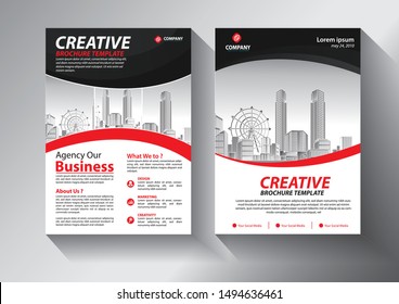 Brochure design, cover modern layout, annual report, poster, flyer in A4 with colorful triangles, geometric shapes for tech, science, market with light background