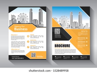 Brochure Design Template Vector Flyers Report Stock Vector (Royalty ...