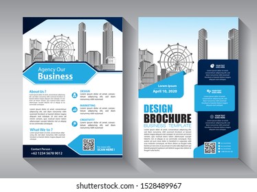 Brochure design, cover modern layout, annual report, poster, flyer in A4 with colorful triangles, geometric shapes for tech, science, market with light background