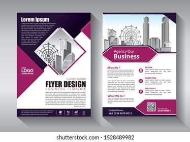 Brochure design, cover modern layout, annual report, poster, flyer in A4 with colorful triangles, geometric shapes for tech, science, market with light background