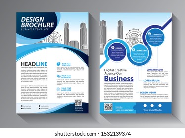 Brochure design, cover modern layout, annual report, poster, flyer in A4 with colorful triangles, geometric shapes for tech, science, market with light background