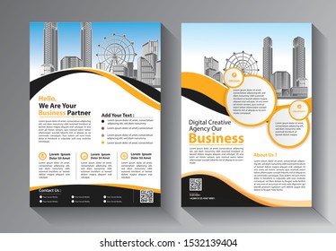 Brochure design, cover modern layout, annual report, poster, flyer in A4 with colorful triangles, geometric shapes for tech, science, market with light background