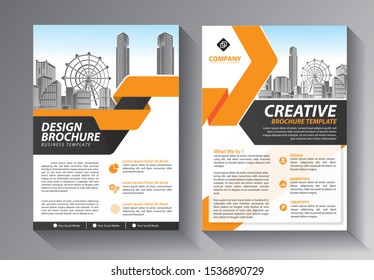 Brochure design, cover modern layout, annual report, poster, flyer in A4 with colorful triangles, geometric shapes for tech, science, market with light background